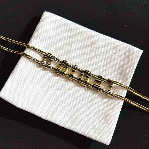 jewel double-layer letter necklace fashion vintage bronze temperament necklace jewelry, Black
jewel double-layer letter necklace fashion vintage bronze temperament necklace jewelry, Black