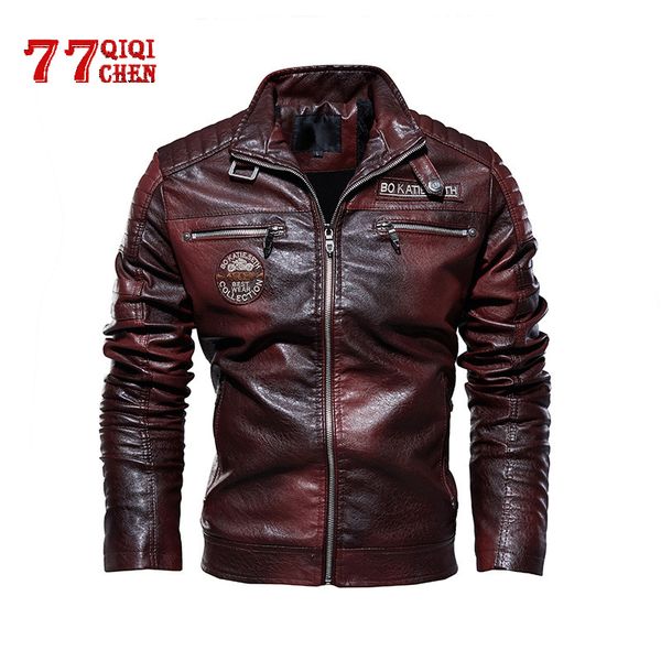 leather jacket men winter fleece motorcycle pu leahter jacket male stand collar casual windbreaker ropa de hombre slim coat 220727, Black;brown
leather jacket men winter fleece motorcycle pu leahter jacket male stand collar casual windbreaker ropa de hombre slim coat 220727, Black;brown