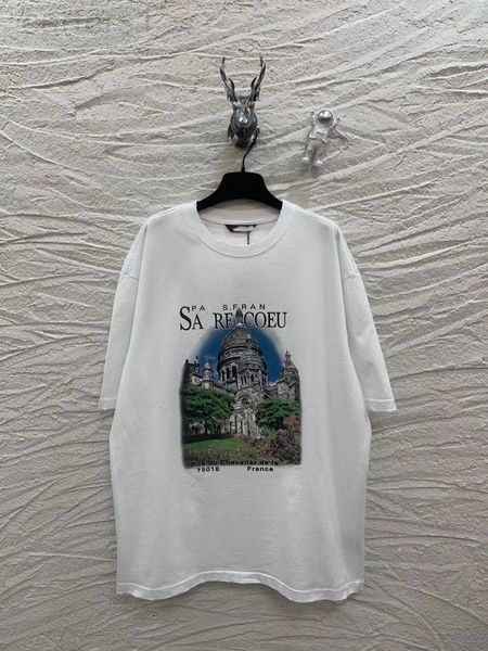women's t-shirt designer b family high version correct printing castle short sleeves can be solid i4pe, White
women's t-shirt designer b family high version correct printing castle short sleeves can be solid i4pe, White