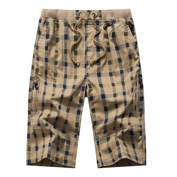 long shorts men plaid capris cotton summer 3/4 length trousers back zipper pocket bermuda male elastic waist breeches men 220426, White;black
long shorts men plaid capris cotton summer 3/4 length trousers back zipper pocket bermuda male elastic waist breeches men 220426, White;black