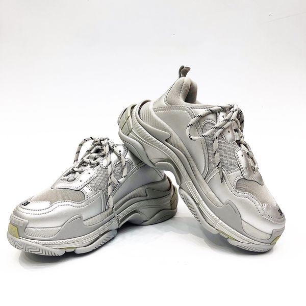 new pattern silver retro triple s sneakers 8-layer combination tup foam outsole contrast two-color elevated casual shoes luxury shoes, Black
new pattern silver retro triple s sneakers 8-layer combination tup foam outsole contrast two-color elevated casual shoes luxury shoes, Black