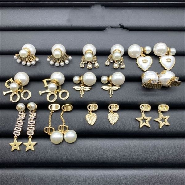 2022 fashion 20% off designer jewelry d family earrings new pearl letter diamond high version fashion s925 silver needle earrings, Golden
2022 fashion 20% off designer jewelry d family earrings new pearl letter diamond high version fashion s925 silver needle earrings, Golden