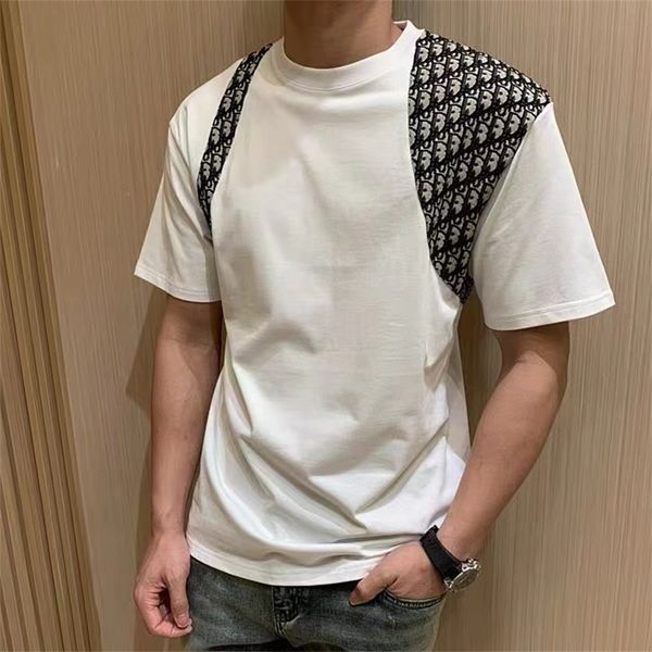family spring new lovers' all over splicing neck t-shirt casual men's 80% off factory wholesale, White
family spring new lovers' all over splicing neck t-shirt casual men's 80% off factory wholesale, White