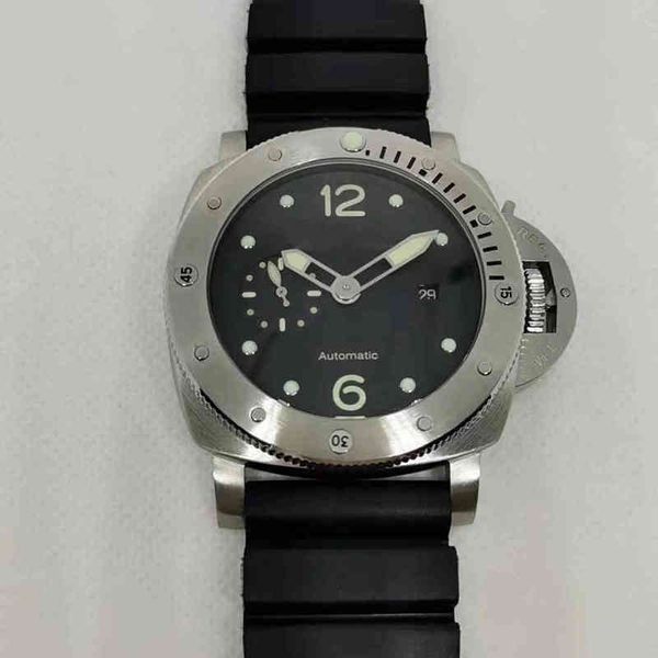 men automatic mechanical sapphire stainless steel rotatable bezel black rubber luminous green watches 47mmr6o0, Slivery;brown
men automatic mechanical sapphire stainless steel rotatable bezel black rubber luminous green watches 47mmr6o0, Slivery;brown