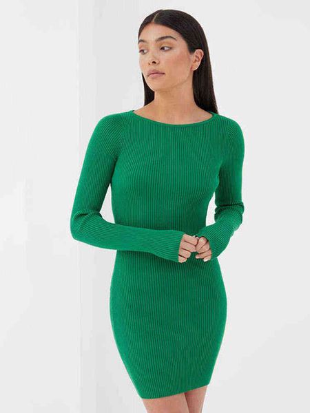 beachwear holiday autumn knitted sweater dress women o neck long sleeve backless dresses female fashion slim mini robe t220818, Black;gray
beachwear holiday autumn knitted sweater dress women o neck long sleeve backless dresses female fashion slim mini robe t220818, Black;gray