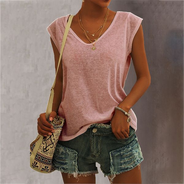 vneck simple loose sleeveless tshirts solid color women plus size casual camisole tanks vest ropa mujer 220615, White
vneck simple loose sleeveless tshirts solid color women plus size casual camisole tanks vest ropa mujer 220615, White
