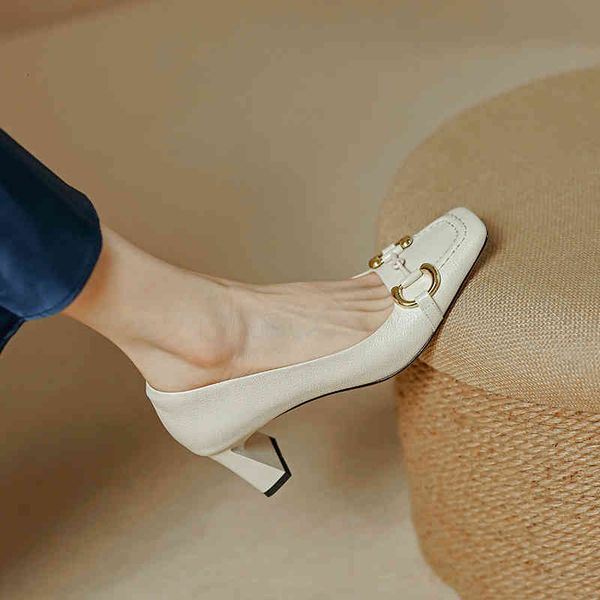 sandals temperament high-heeled shoes women shallow mouth square head french versatile spring sheepskin thick heel w768, Black
sandals temperament high-heeled shoes women shallow mouth square head french versatile spring sheepskin thick heel w768, Black