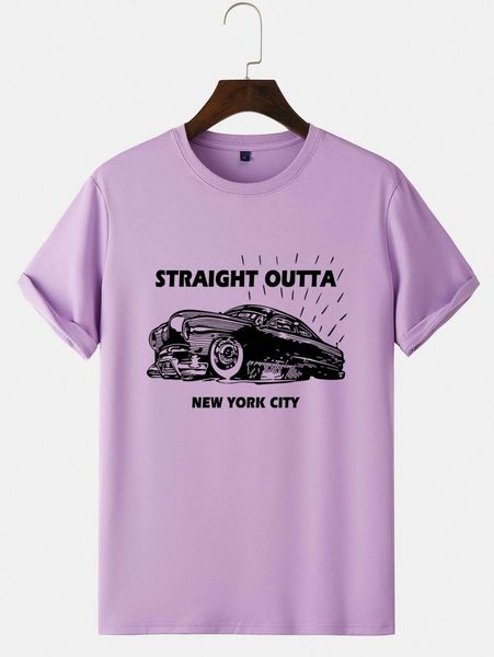 men car & letter graphic tee a4cb#, White;black
