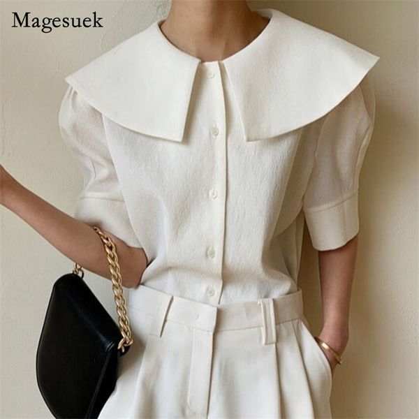 retro big lapel ladies summer personality short sleeve loose shirt white elegant button up blouse women blusas 14383 220514
retro big lapel ladies summer personality short sleeve loose shirt white elegant button up blouse women blusas 14383 220514