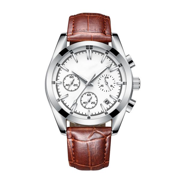 watches automatic business 6 hand watch sport sapphire lens stainless steel watch, Slivery;brown
watches automatic business 6 hand watch sport sapphire lens stainless steel watch, Slivery;brown