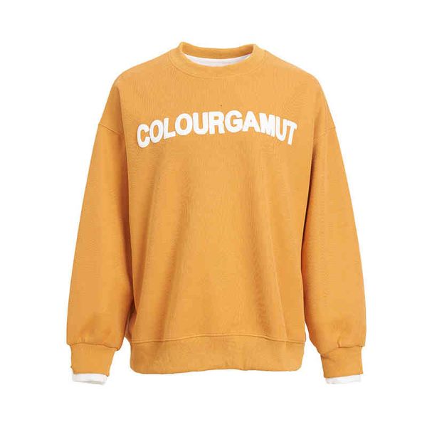 women's hoodies sweatshirts trend contrast color round neck sweater women's spring and autumn fake two thickened coats, Black
women's hoodies sweatshirts trend contrast color round neck sweater women's spring and autumn fake two thickened coats, Black