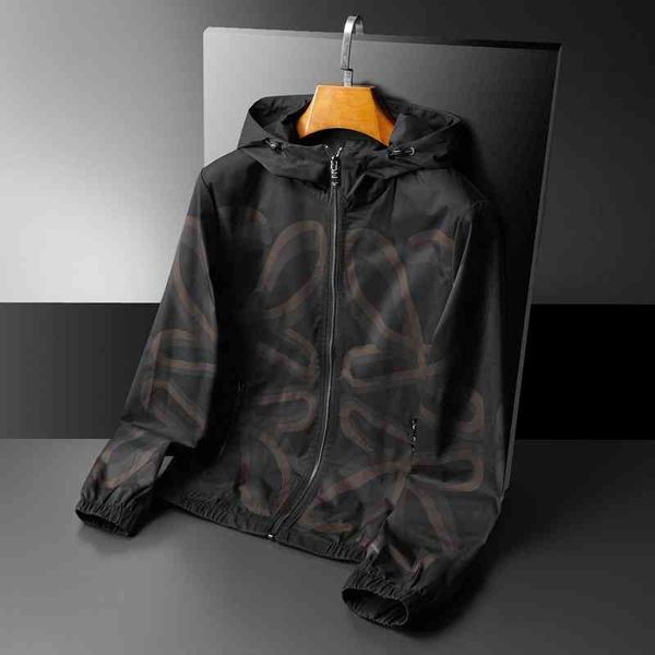 men's luxury fashion brands menswear 2022 new casual hooded jacket thin coat, Black
men's luxury fashion brands menswear 2022 new casual hooded jacket thin coat, Black