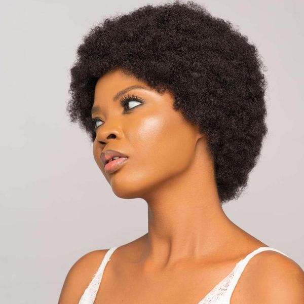 afro curly human hair wigs with bangs brazilian remy dark brown color shortmachine made wig for women, Black;brown
afro curly human hair wigs with bangs brazilian remy dark brown color shortmachine made wig for women, Black;brown