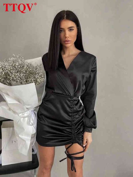 ttqv v-neck pink satin dress ladies bodycon lantern sleeve mini dress elegant slim drawstring party dresses for women t220804, Black;gray
ttqv v-neck pink satin dress ladies bodycon lantern sleeve mini dress elegant slim drawstring party dresses for women t220804, Black;gray
