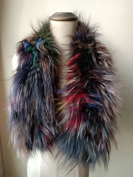 winter fur scarf women real real fox soft warm neckerchief handmade multi, Blue;gray
winter fur scarf women real real fox soft warm neckerchief handmade multi, Blue;gray