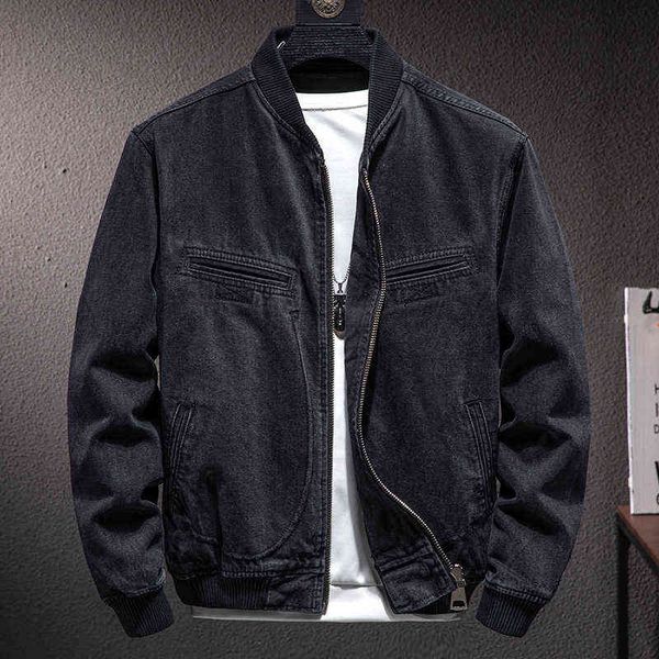 2021 autumn new men's denim jacket fashion casual loose o-neck denim jacket classic black retro cotton jacket men's brand y220803, Black;brown
2021 autumn new men's denim jacket fashion casual loose o-neck denim jacket classic black retro cotton jacket men's brand y220803, Black;brown