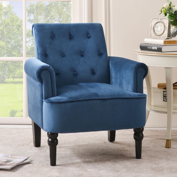 tufted club chair accent armchairs roll arm living room cushion with wooden legs navy blue
tufted club chair accent armchairs roll arm living room cushion with wooden legs navy blue