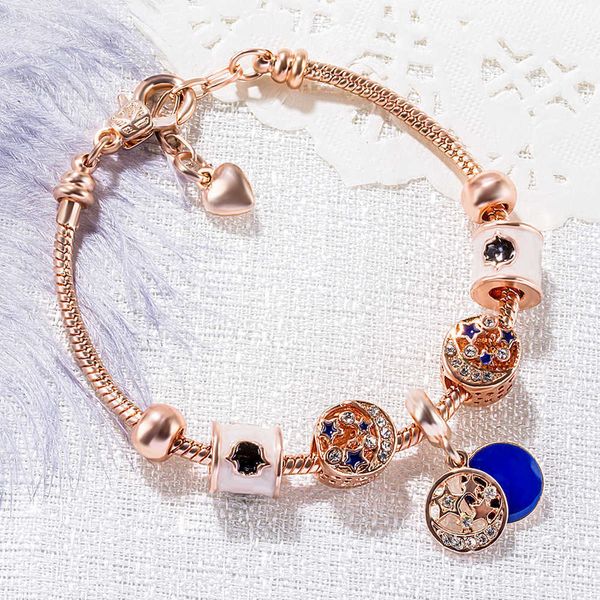 pan series hand decoration dream purple dragon shrimp buckle bracelet ferris wheel rose gold chain pendant bracelet pendulum products, Black
pan series hand decoration dream purple dragon shrimp buckle bracelet ferris wheel rose gold chain pendant bracelet pendulum products, Black