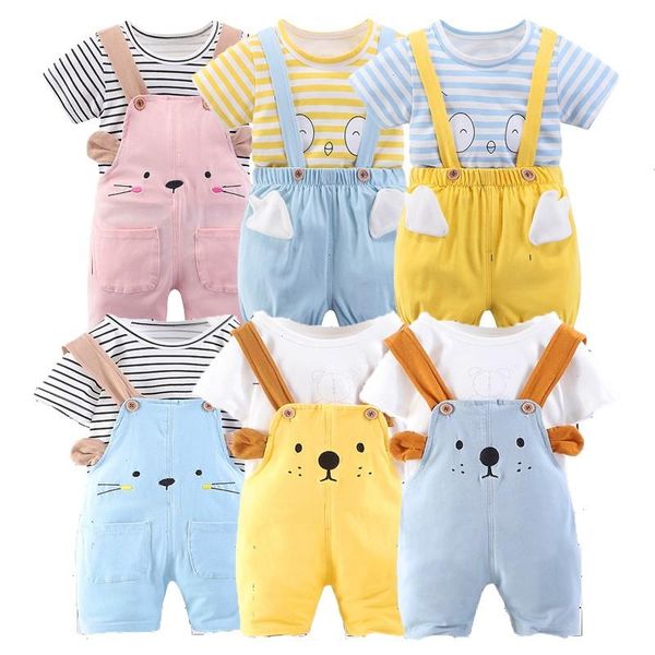 newborn baby boy clothes sets summer short sleeved shorts overalls suit infant casual cartoon girls outfit, White
newborn baby boy clothes sets summer short sleeved shorts overalls suit infant casual cartoon girls outfit, White