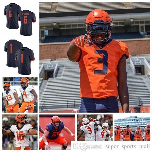 ncaa illinois fighting illini college football jersey ra'von bonner jersey isaiah williams reggie corbin ricky smalling jerseys custom, Black
ncaa illinois fighting illini college football jersey ra'von bonner jersey isaiah williams reggie corbin ricky smalling jerseys custom, Black