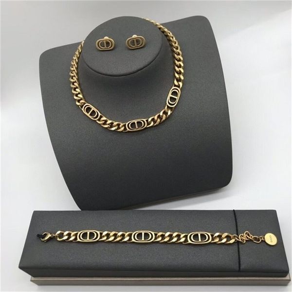 2022 36% off designer jewelry d family earrings classic letter necklace feminine temperament with net red same clavicle chain bracelet, Black
2022 36% off designer jewelry d family earrings classic letter necklace feminine temperament with net red same clavicle chain bracelet, Black