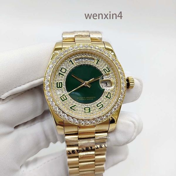 luxury watch women watch gold 36mm arabic digital dial presidential strap 2813 automatic steel swimming waterproof watch, Slivery;brown
luxury watch women watch gold 36mm arabic digital dial presidential strap 2813 automatic steel swimming waterproof watch, Slivery;brown