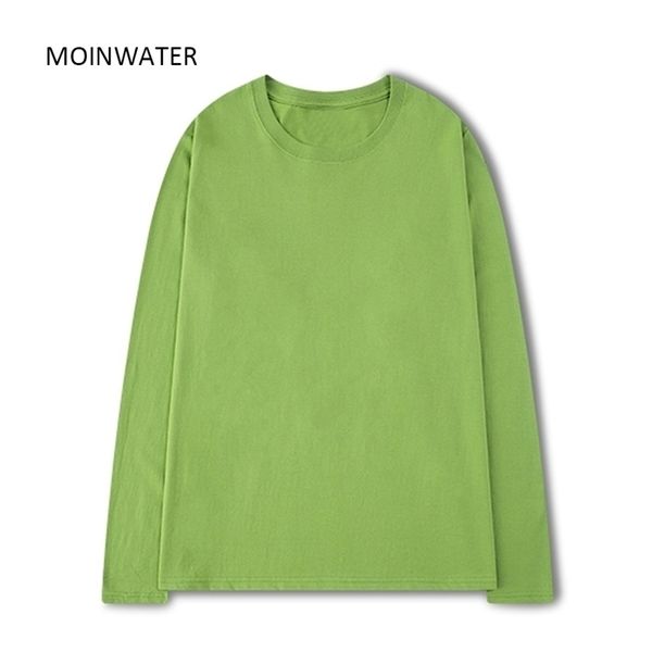 moinwater women 100 cotton long sleeve t shirts for autumn female green purple spring solid tees mlt2138 220407, White
moinwater women 100 cotton long sleeve t shirts for autumn female green purple spring solid tees mlt2138 220407, White