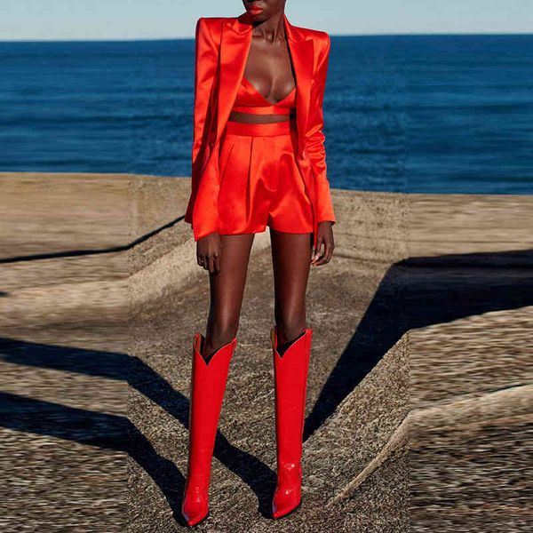 women's two piece pants 2022 star one button long suit suspender vest shorts set three eeih, White
women's two piece pants 2022 star one button long suit suspender vest shorts set three eeih, White
