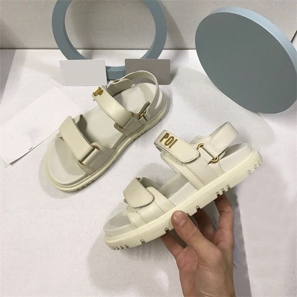 with low discount designer slippers metal letter family velcro sandals leather shoes for women in, Black
with low discount designer slippers metal letter family velcro sandals leather shoes for women in, Black