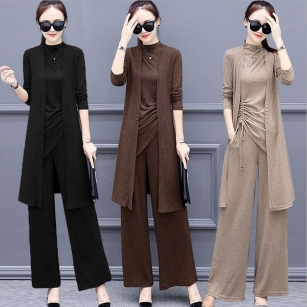 tracksuit women suits outfits threepiece fashion autumn longsleeved new slim shirt cardiganwideleg pants 3 pieces set y201128, White
tracksuit women suits outfits threepiece fashion autumn longsleeved new slim shirt cardiganwideleg pants 3 pieces set y201128, White