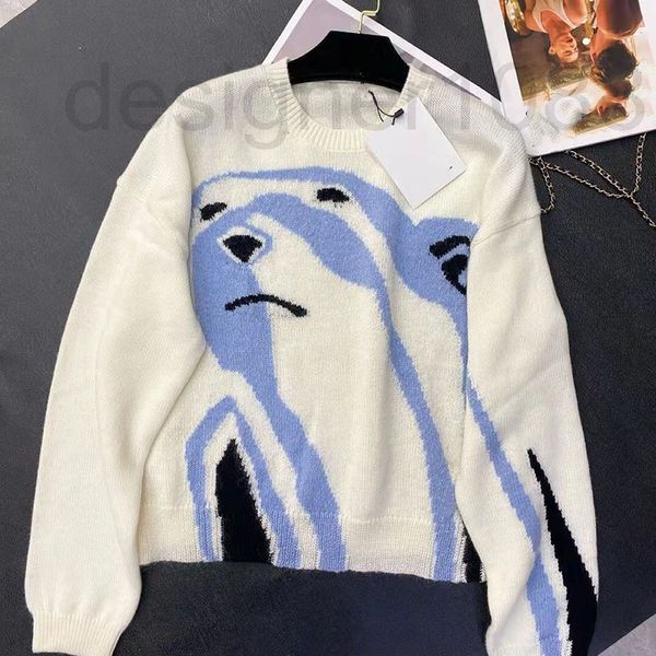 women's sweaters designer spring 2022 capsule new women's fashion knitwear embroidery pullover animation loose commuting lazy simp, White;black
women's sweaters designer spring 2022 capsule new women's fashion knitwear embroidery pullover animation loose commuting lazy simp, White;black