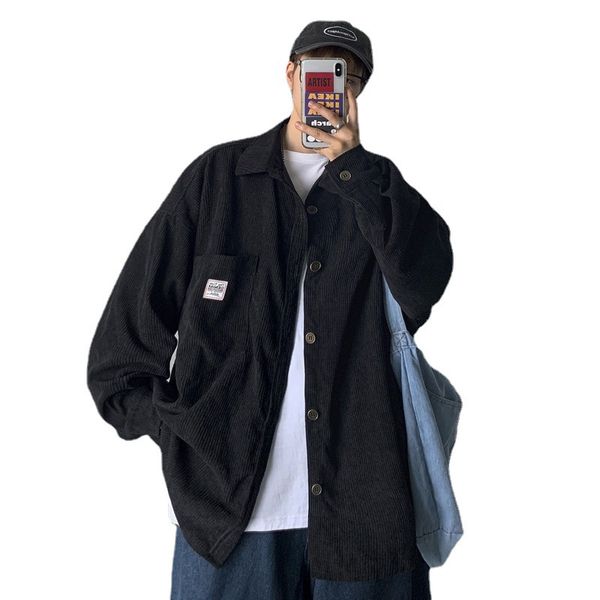 men's casual shirts streetwear corduroy men for clothing harajuku black shirt korean style long sleeve vintage clothes 3xl -40, White;black
men's casual shirts streetwear corduroy men for clothing harajuku black shirt korean style long sleeve vintage clothes 3xl -40, White;black
