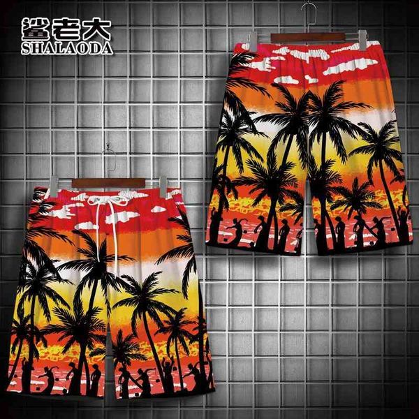 men's fashion brand ins coconut tree large beach seaside vacation shorts wear loose sports outside, White;black
men's fashion brand ins coconut tree large beach seaside vacation shorts wear loose sports outside, White;black