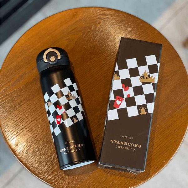 starbucks 2022 valentine's day chef chessboard checkered stainless steel insulated cup black gold crown love large capacity
starbucks 2022 valentine's day chef chessboard checkered stainless steel insulated cup black gold crown love large capacity