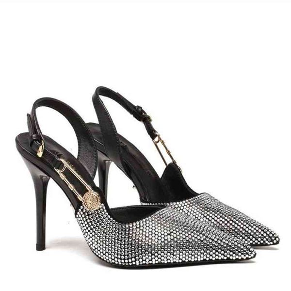 dress shoes sandals women's high heels summer style baotou wear pointed line buckle pin thin heel fashion shoes list zo2z, Black
dress shoes sandals women's high heels summer style baotou wear pointed line buckle pin thin heel fashion shoes list zo2z, Black