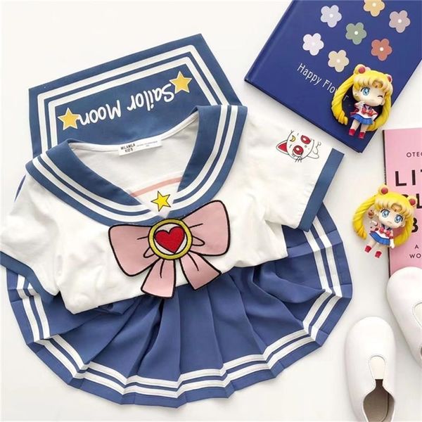 baby girls clothes sets summer bow striped pleated skirts suits cute cosplay party custume children set 220715, White
baby girls clothes sets summer bow striped pleated skirts suits cute cosplay party custume children set 220715, White
