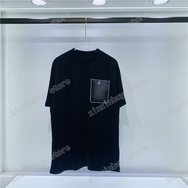 22ss men women designers t shirts tee pocket embroidery letter paint cotton short sleeve crew neck streetwear xinxinbuy black white khaki s-, White;black
22ss men women designers t shirts tee pocket embroidery letter paint cotton short sleeve crew neck streetwear xinxinbuy black white khaki s-, White;black