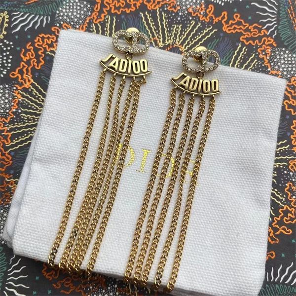 ornament charm earring letter full diamond tassel earrings vintage temperament female earrings accessories, Golden
ornament charm earring letter full diamond tassel earrings vintage temperament female earrings accessories, Golden