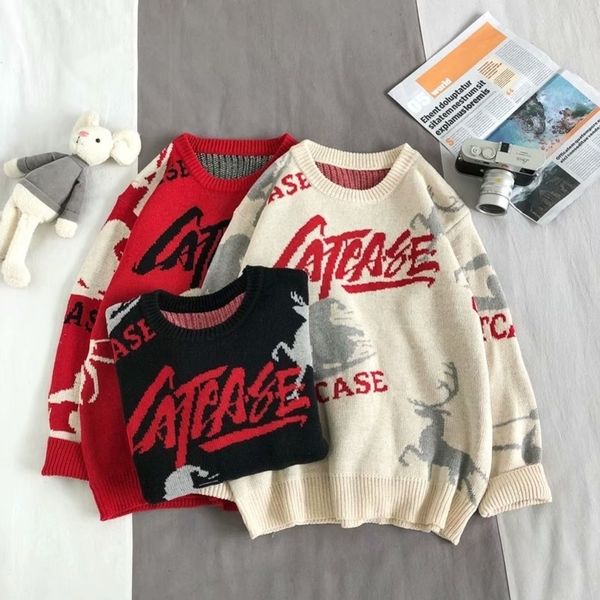 winter womens new ins harajuku vintage bf loose longsleeved knit sweater korean fashion christmas head casual female oversized y200910, White;black
winter womens new ins harajuku vintage bf loose longsleeved knit sweater korean fashion christmas head casual female oversized y200910, White;black
