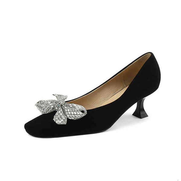 dress shoes autumn and winter women's shoes square head thin heels xjb6, Black
dress shoes autumn and winter women's shoes square head thin heels xjb6, Black