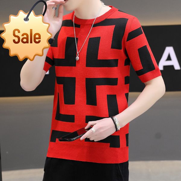 2022c factory direct sale trendy brand men's t-shirts women's short sleeve knitted t-shirt spring new slim color round neck tight, White;black
2022c factory direct sale trendy brand men's t-shirts women's short sleeve knitted t-shirt spring new slim color round neck tight, White;black