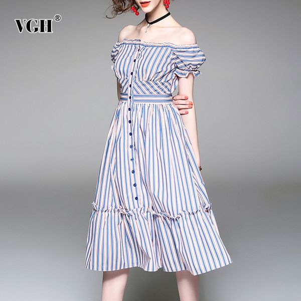 hit color striped dress for women slash neck puff short sleeve high waist elegant dresses female summer fashion clothes 210507, Black;gray
hit color striped dress for women slash neck puff short sleeve high waist elegant dresses female summer fashion clothes 210507, Black;gray
