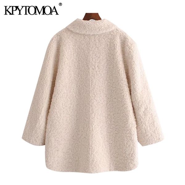 kpytomoa women fashion thick warm faux fur loose teddy coat vintage long sleeve pockets female outerwear chic overcoat lj201204, Black
kpytomoa women fashion thick warm faux fur loose teddy coat vintage long sleeve pockets female outerwear chic overcoat lj201204, Black