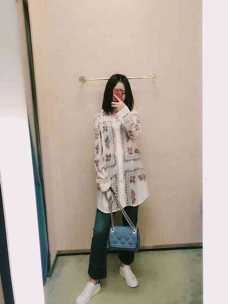 women's polos tb spring and summer temperament lady flower pattern printing lapel lace up shirt women 23101 cle, White
women's polos tb spring and summer temperament lady flower pattern printing lapel lace up shirt women 23101 cle, White