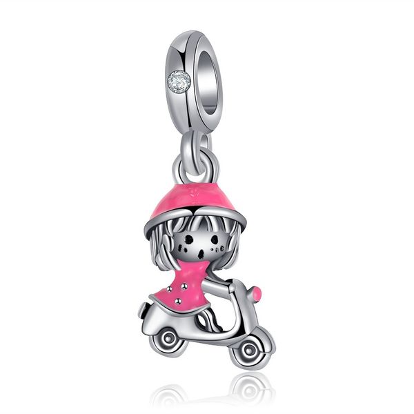 fits pandora original bracelets 20pcs silver charms beads girl on electric bicycle silver charm bead for women diy european necklace jewelry, Black
fits pandora original bracelets 20pcs silver charms beads girl on electric bicycle silver charm bead for women diy european necklace jewelry, Black