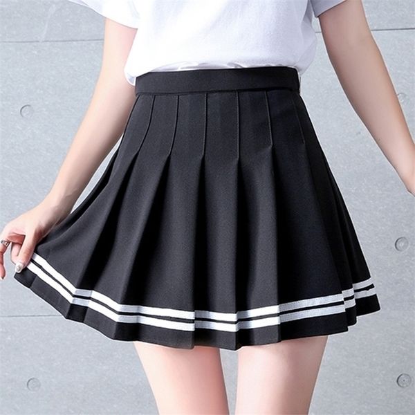 women skirts girls high waist pleated skirt large size preppy school uniform lolita skirt 210319, Black
women skirts girls high waist pleated skirt large size preppy school uniform lolita skirt 210319, Black