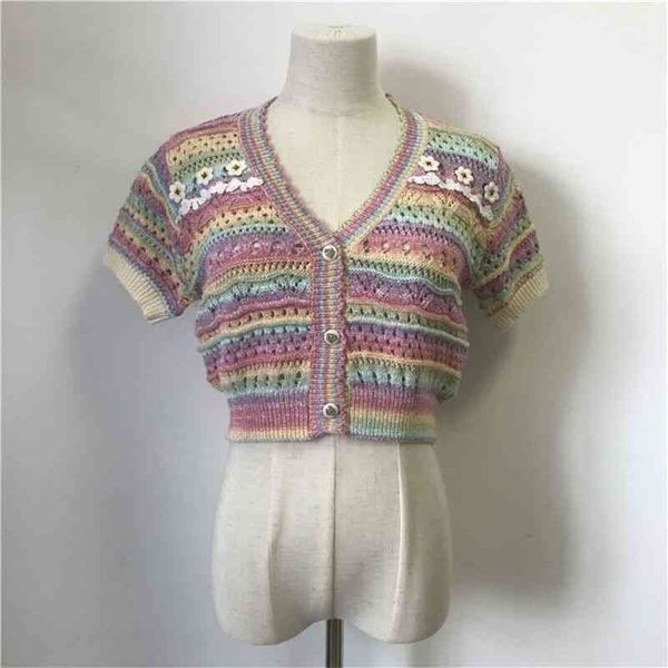 2022 factory wholesale new korean summer clothes short style thin color thick needle stripe hollowed out v-neck sweater cardigan jacket wome, White;black
2022 factory wholesale new korean summer clothes short style thin color thick needle stripe hollowed out v-neck sweater cardigan jacket wome, White;black