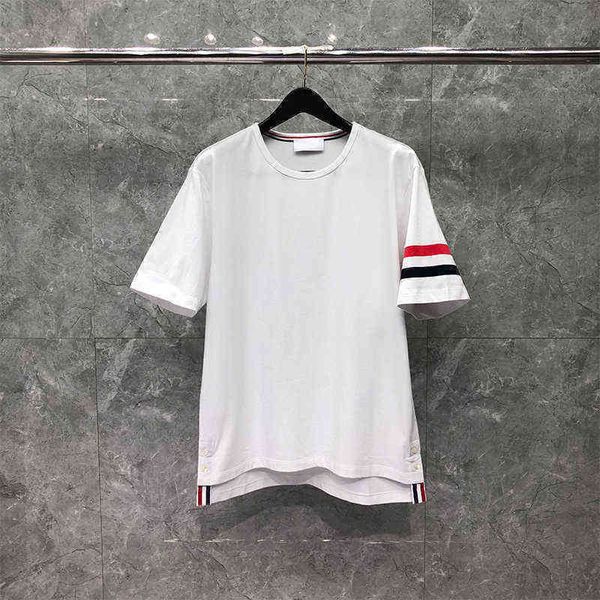 tb thom t-shirt summer cotton custom sleeve stripe design tees hip hop casual gym fashion harajuku women oversized t-shirt, White;black
tb thom t-shirt summer cotton custom sleeve stripe design tees hip hop casual gym fashion harajuku women oversized t-shirt, White;black