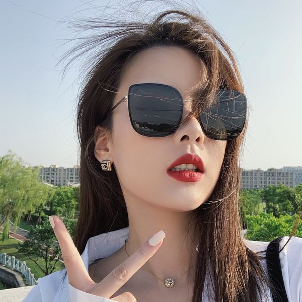 designer sunglasses sunglass women's advanced sense ins cream white frame square with large face and thin round, White;black
designer sunglasses sunglass women's advanced sense ins cream white frame square with large face and thin round, White;black