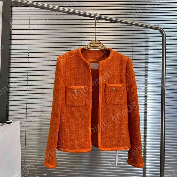 designer womens jackets brand fashion ce 22aw cardigan crewneck orange cropped design woven jacket luxury women clothing apparel, Black;brown
designer womens jackets brand fashion ce 22aw cardigan crewneck orange cropped design woven jacket luxury women clothing apparel, Black;brown